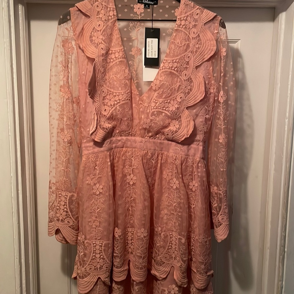 Athina dusty pink dress